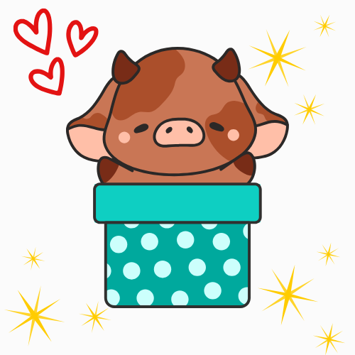 Cow Themed Mystery Scoop Box